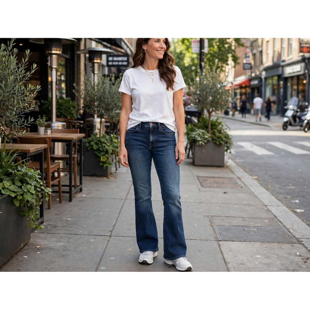 Levi's 414 Women 14 Classic Boot Medium Wash Stretch Denim Jeans Casual Fit